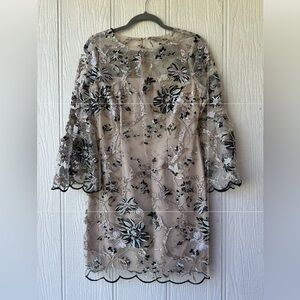 LM Collection Embroidered Cocktail Dress